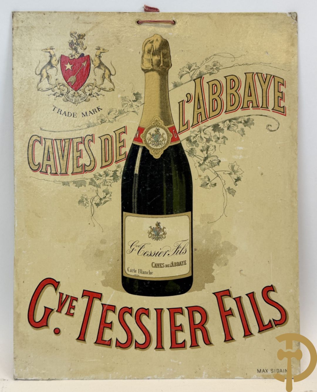 Lot kartonnen publiciteitsmateriaal o.a. Zan door Bernard Carant/Paris, G.ve Tessier Fils door Max Sidaine en Biscottes Reinette