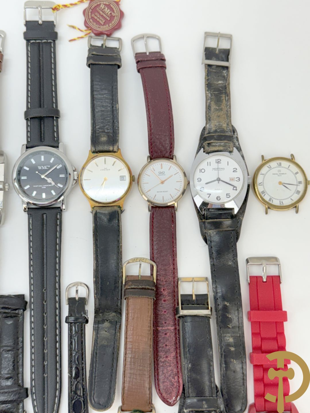 17 herenpolsbanduurwerken Tissot, Festina e.a.