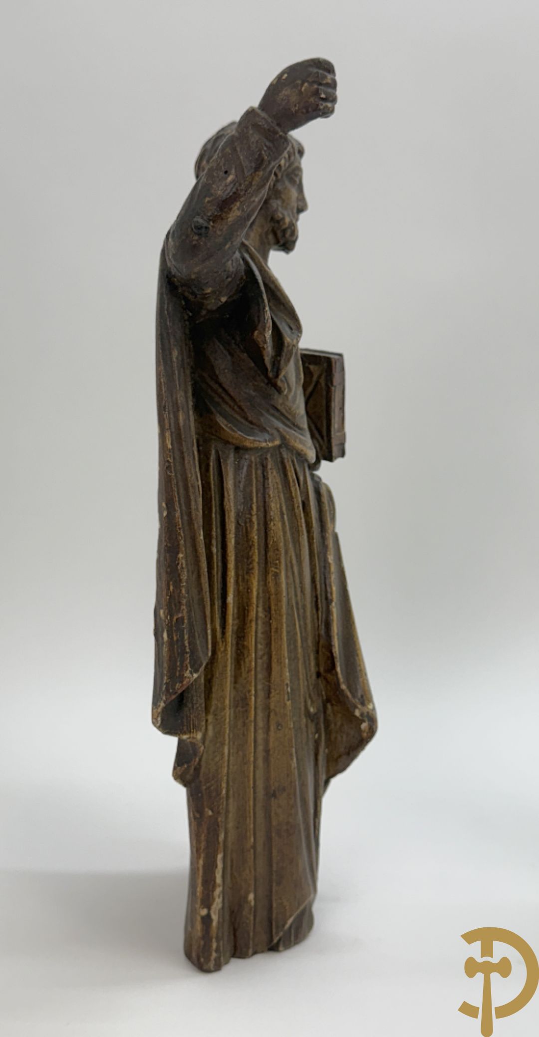 Paar houtsculpturen van evangelisten