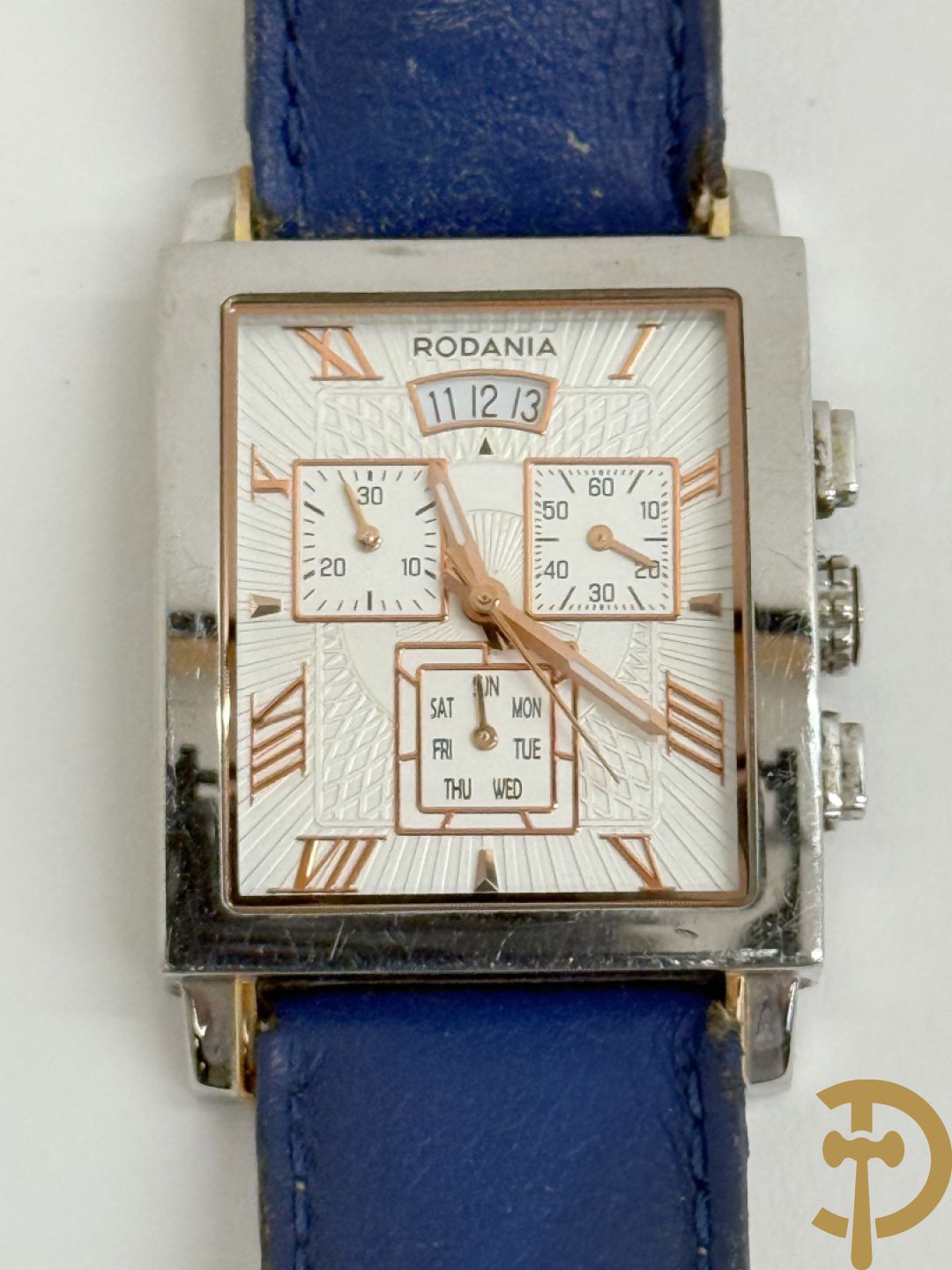 Drie polshorloges Rodania + 4 zakhorloges w.o. Roskopf en Roamer