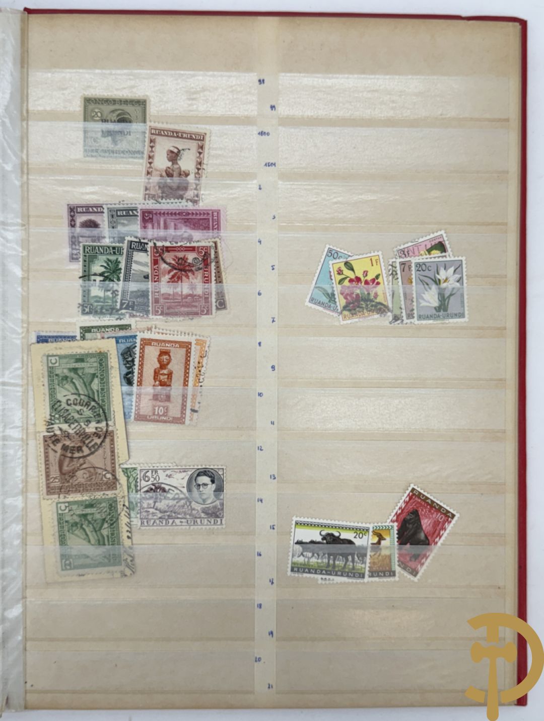 10 postzegelalbums van o.a. Duitsland, Congo, België, ... - Heel divers met veel zeldzame zegels