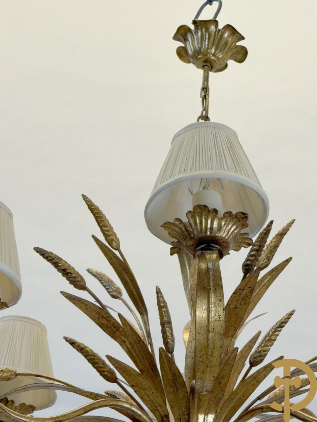 Italiaanse zesarmige Coco Chanel stijl luchter met korenaren