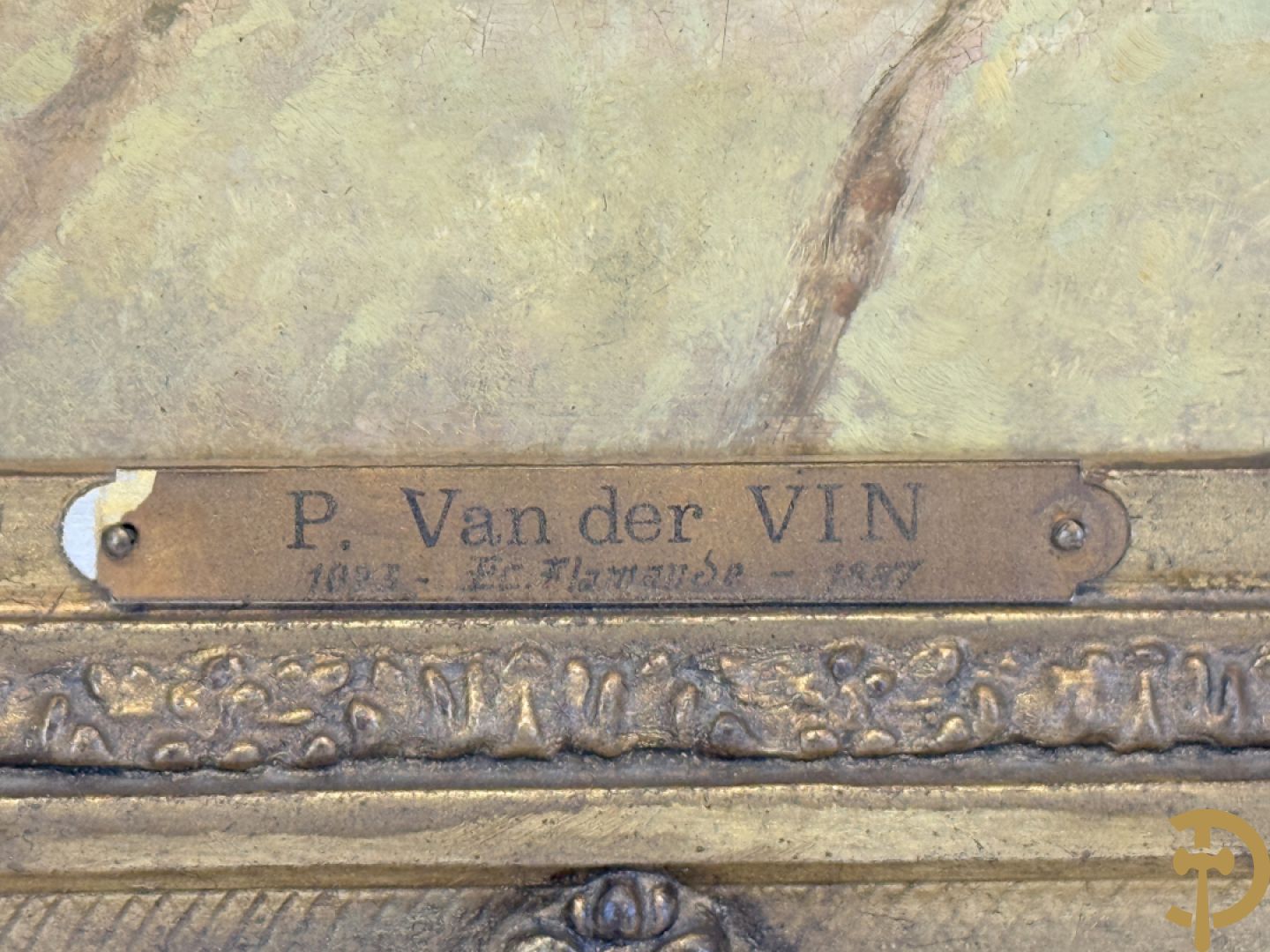 VAN DER VIN P. (van)  P.V.D. VIN getekend 