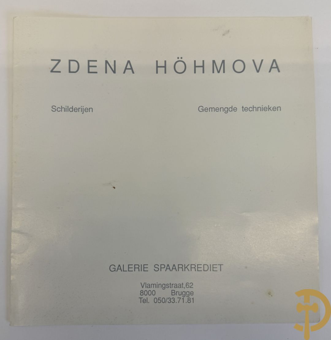 HÖHMOVA Zdena verso gestempeld 