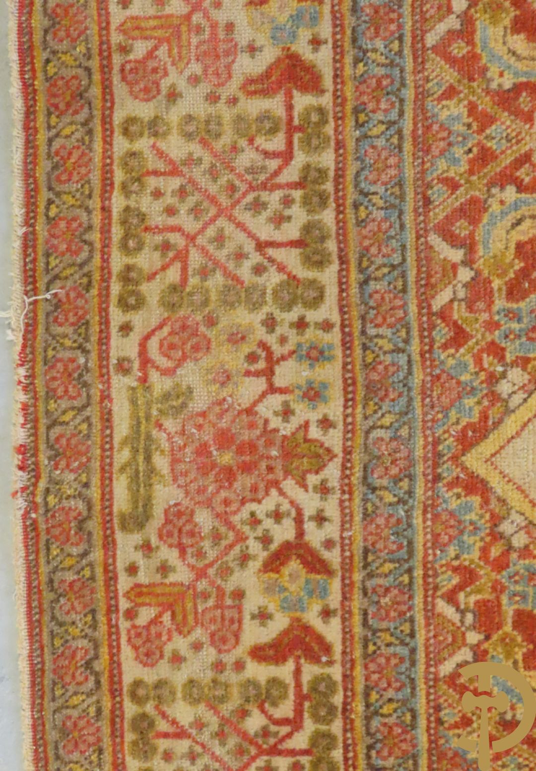 Perzisch handgeknoopt tapijt Tabriz Djaffer atelier (Maitre Djaffer) linnen en katoen, laat 19e