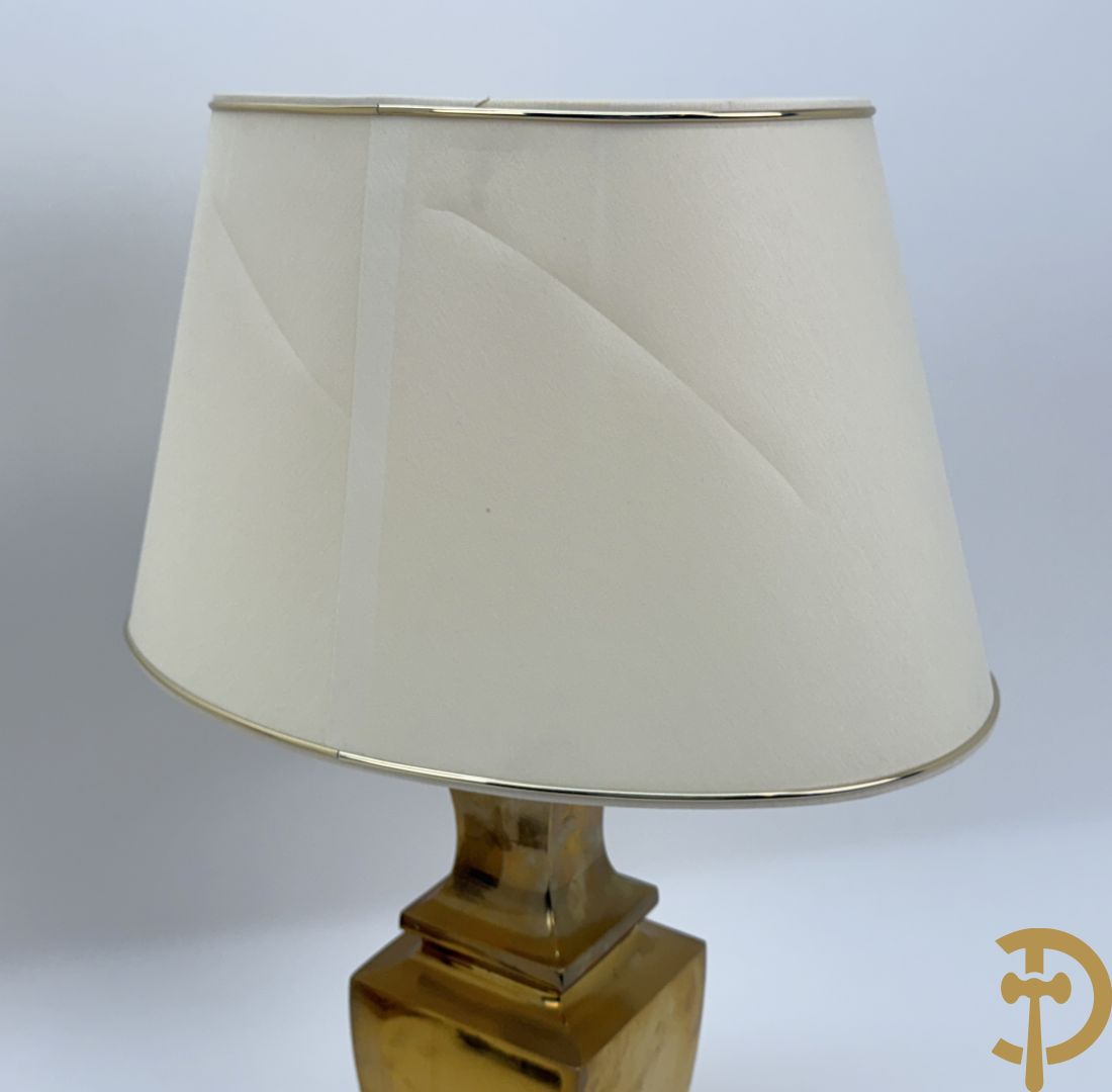 Paar koperen vintage lampadaires, jaren 