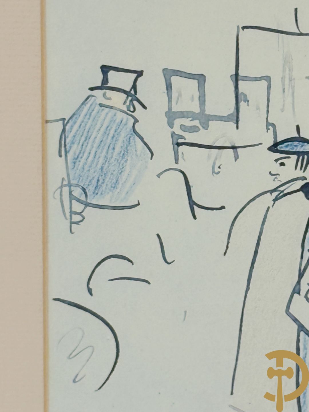 PICASSO (naar) Vijf ludieke prenten met personages - seriegrafieën