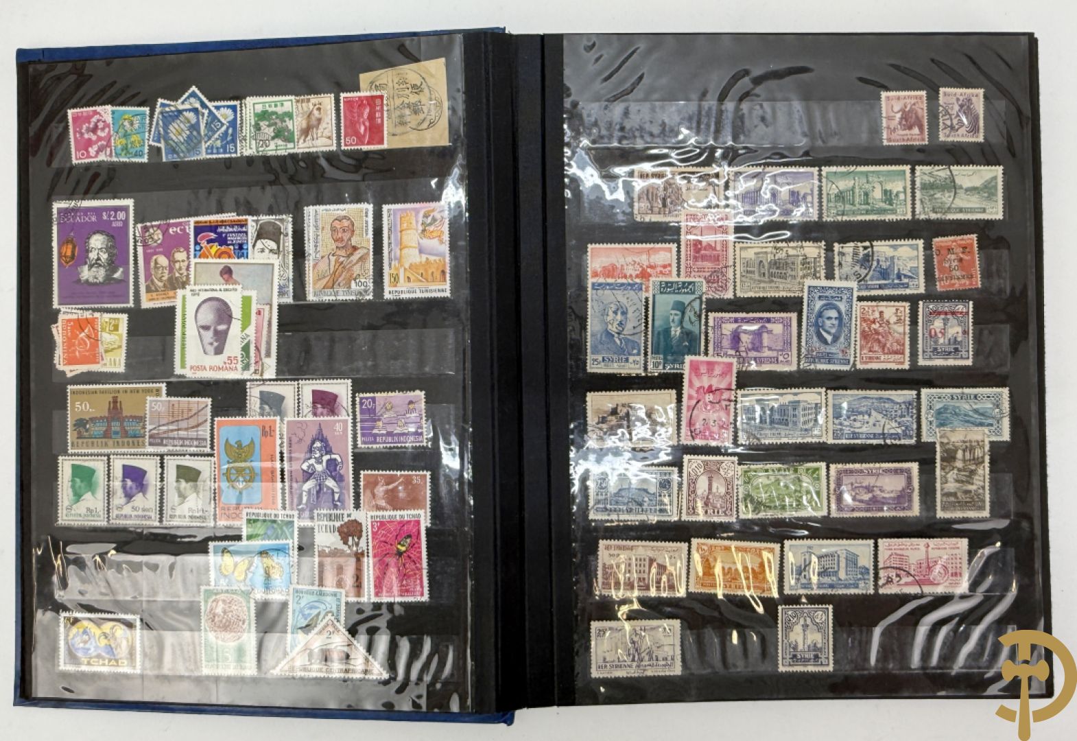 10 postzegelalbums van o.a. Duitsland, Congo, België, ... - Heel divers met veel zeldzame zegels