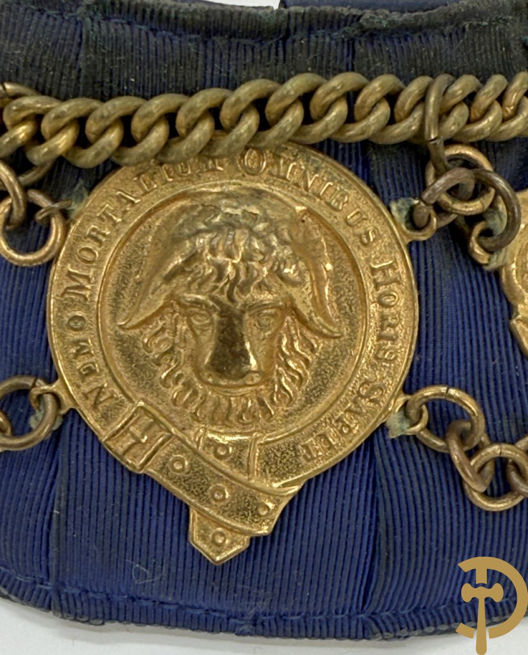 Halsband van de Vrijmetselarij met koperen ornamenten, Sint Marks Lodge, nummer 7311 GLE (Birmingham)