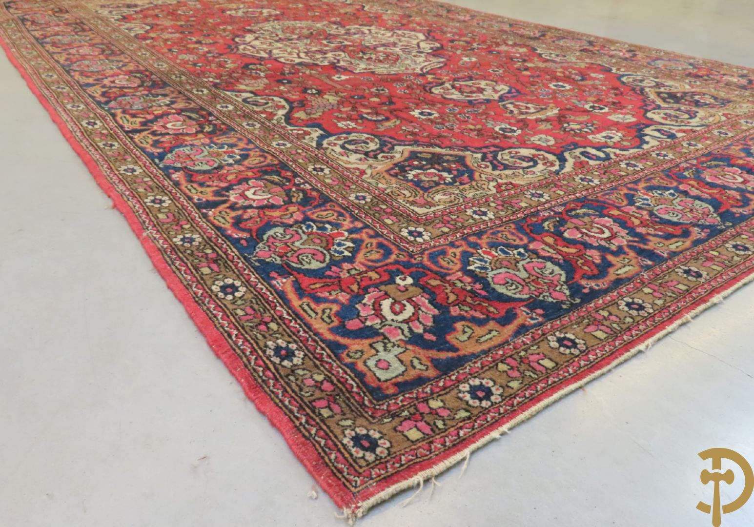 Perzisch handgeknoopt tapijt Ispahan, vroeg 20e