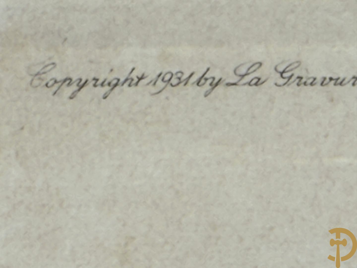 DANCHIN Leon, links boven gemerkt en gedateerd 1931 getekend 
