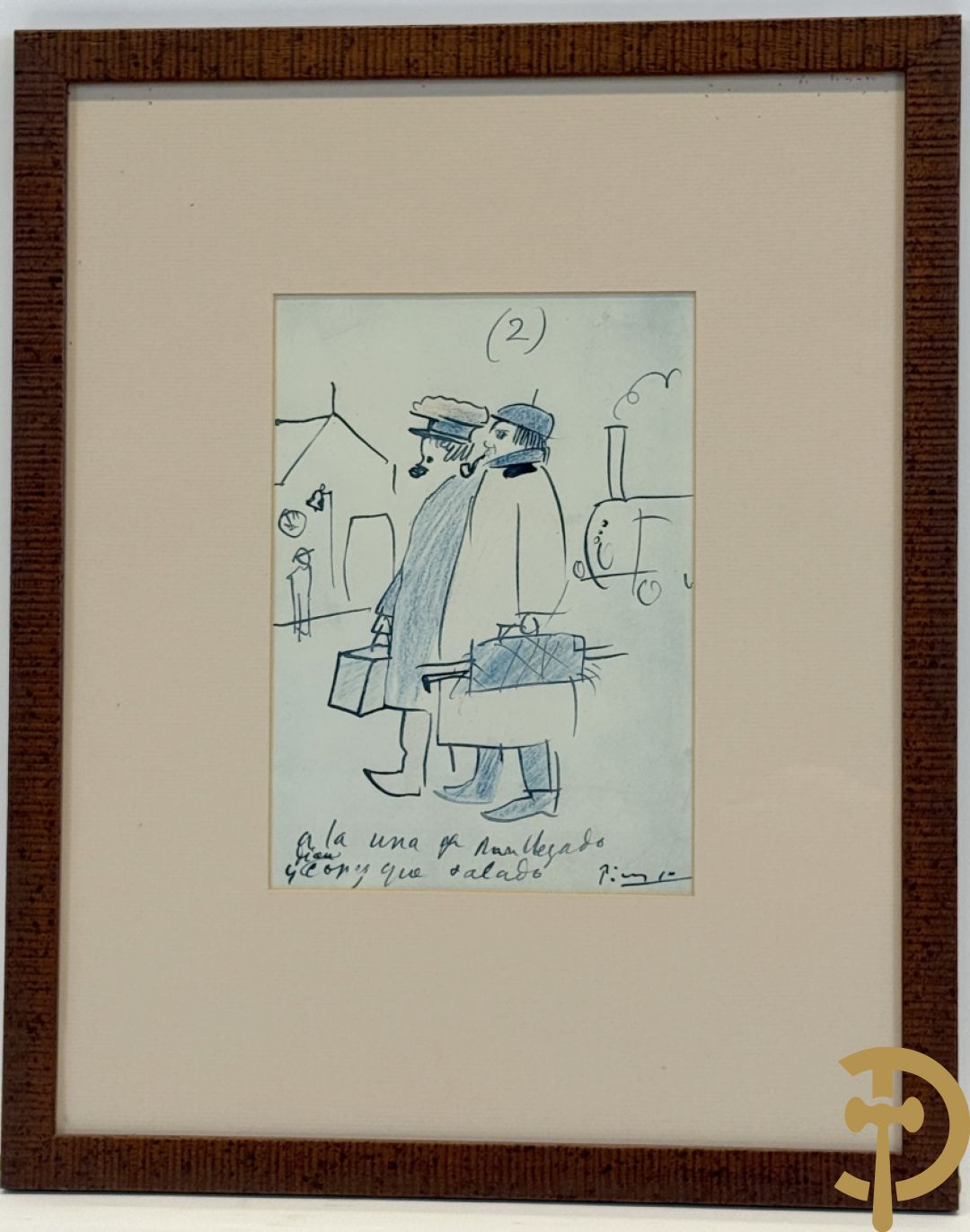 PICASSO (naar) Vijf ludieke prenten met personages - seriegrafieën
