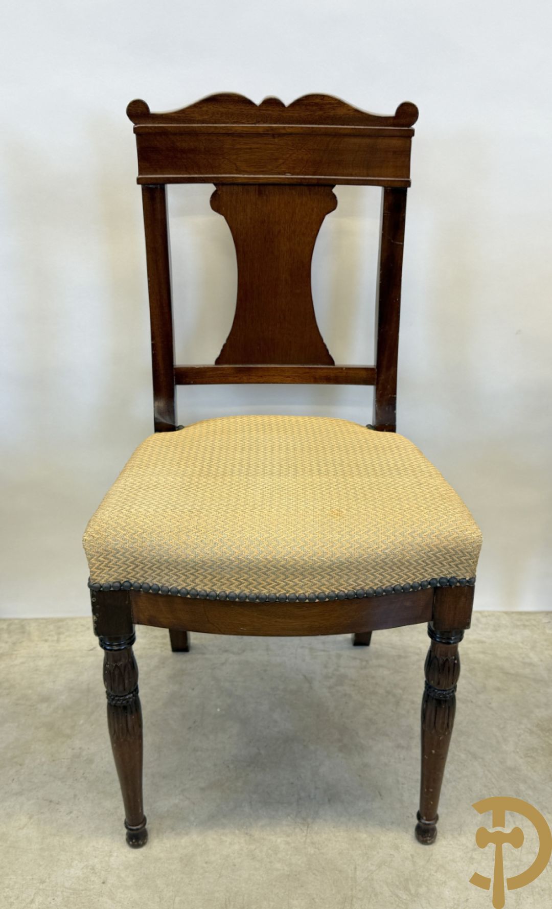 Tien mahoniehouten Charles X stoelen
