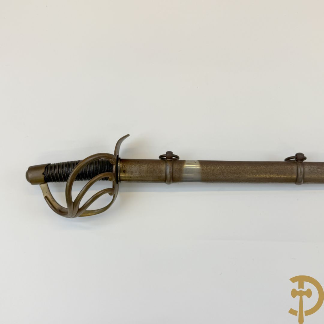 Franse Empire sabel met schede, gemerkt Manufacture Imperial du Klingenthal Octobre 1813