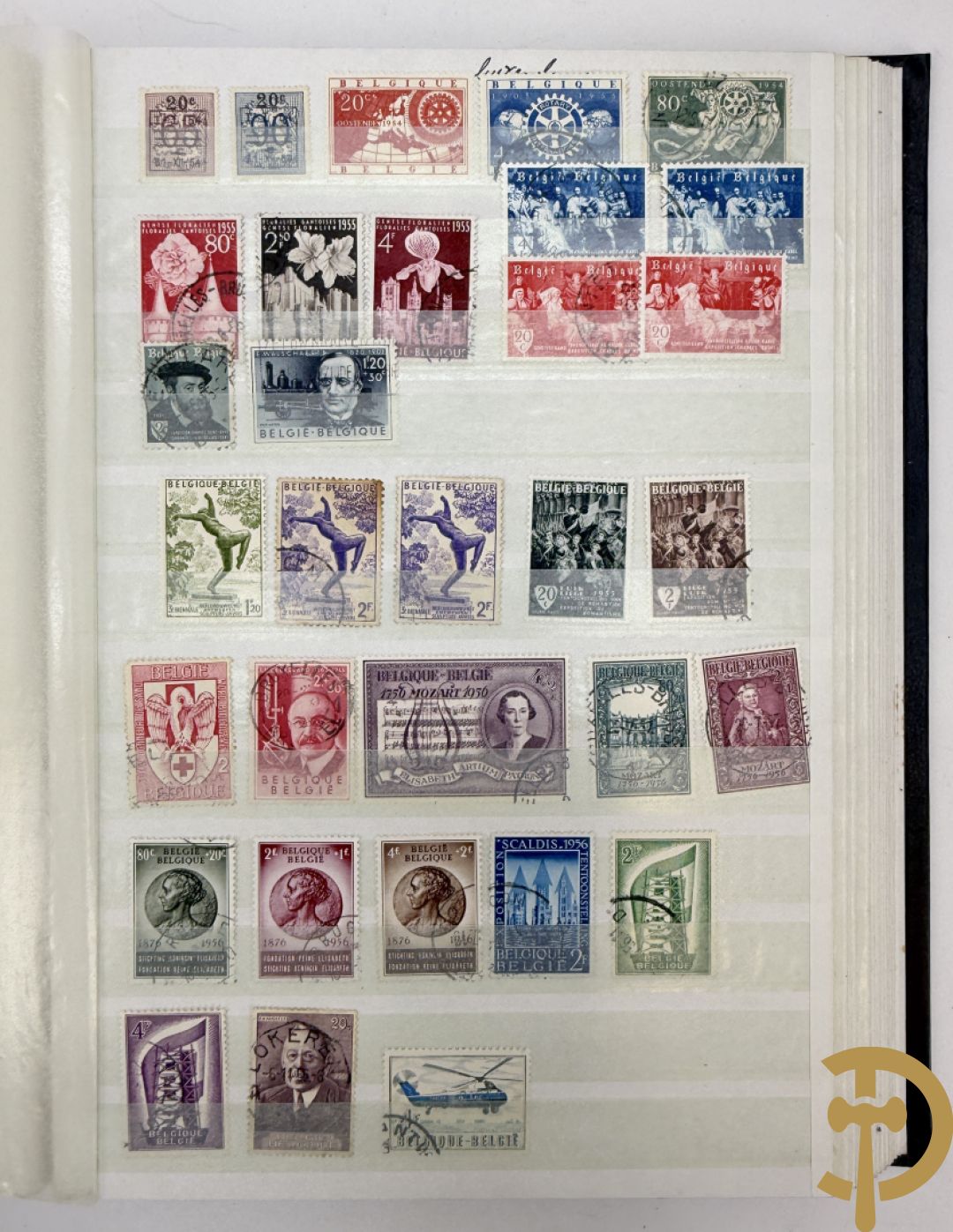 10 postzegelalbums van o.a. Duitsland, Congo, België, ... - Heel divers met veel zeldzame zegels