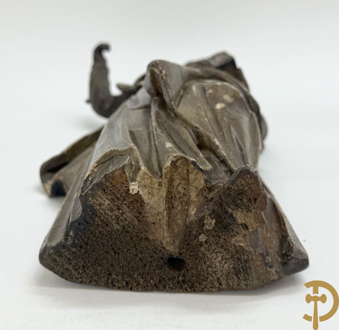 Paar houtsculpturen van evangelisten