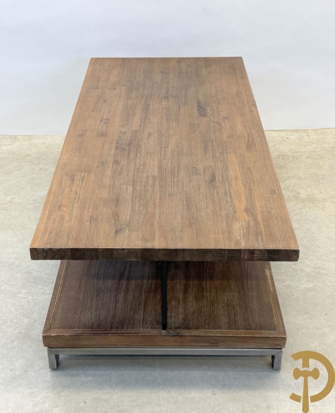 Lage salontafel in teakhout