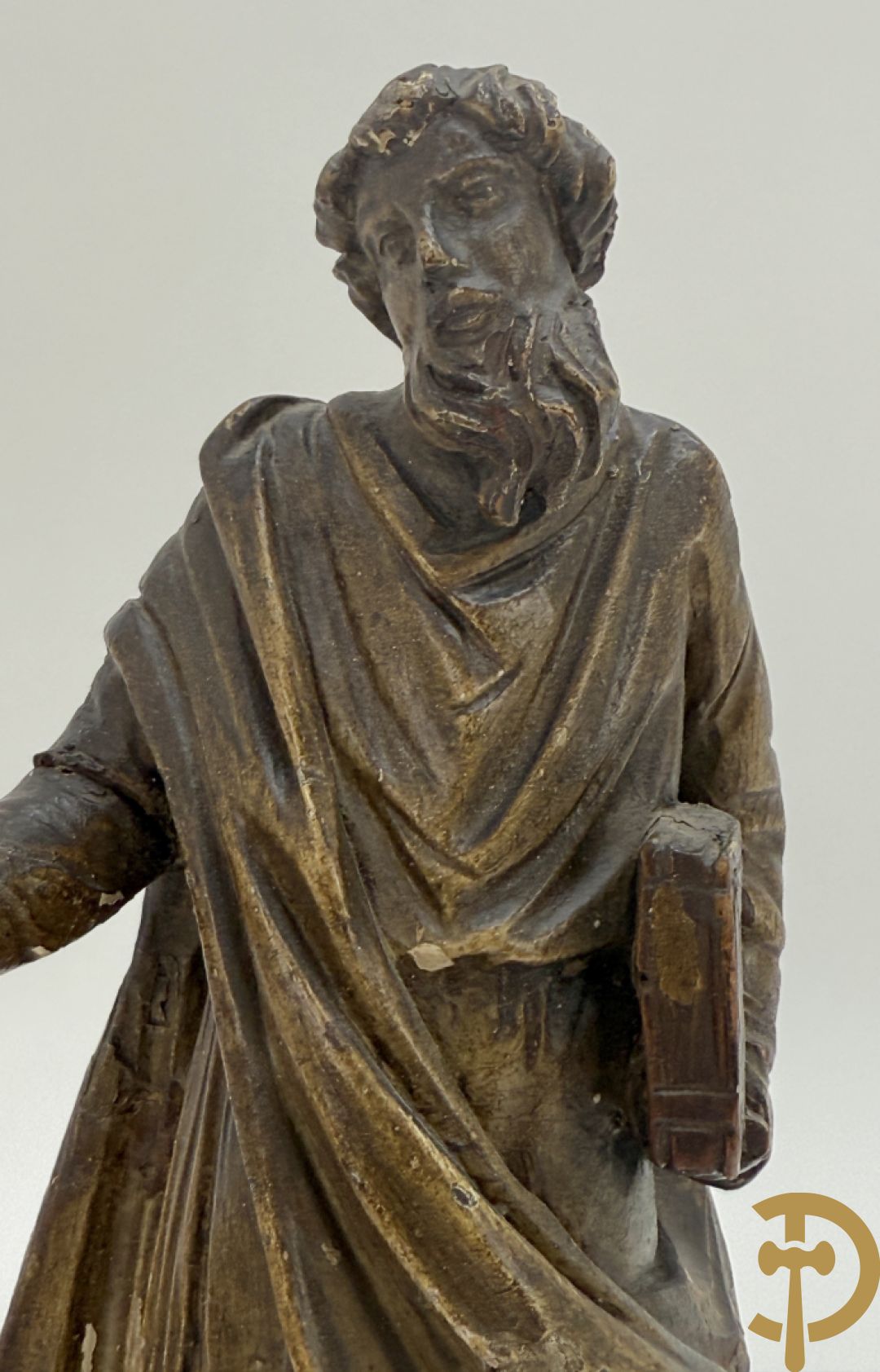 Paar houtsculpturen van evangelisten