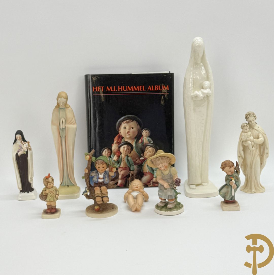 Goebel : 3 O.L.V. + Heilige Rita + 4 Hummeltjes + 1 Beeldje Friedl + boek (9 stuks in totaal)