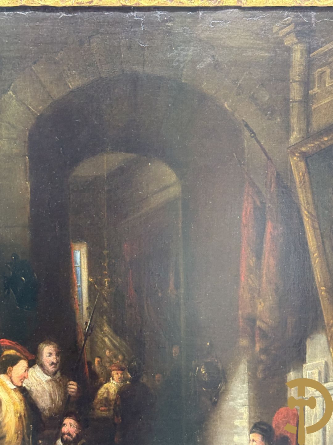 Onleesbaar getekend rechts onder Vlaamse school 