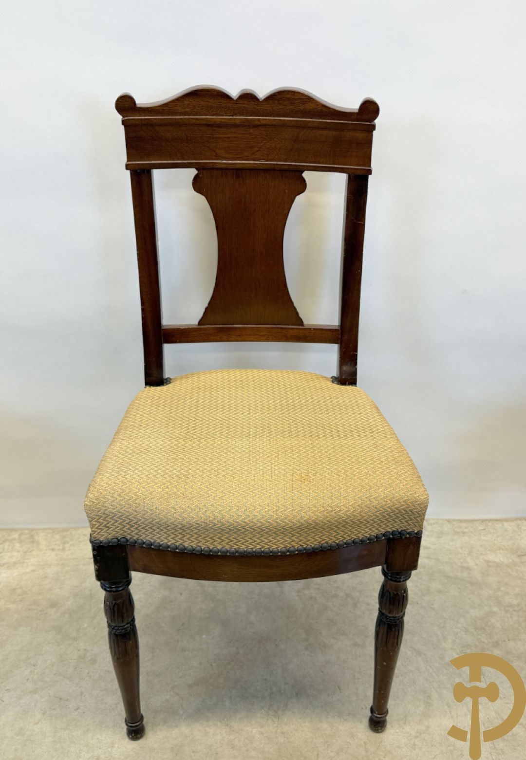 Tien mahoniehouten Charles X stoelen