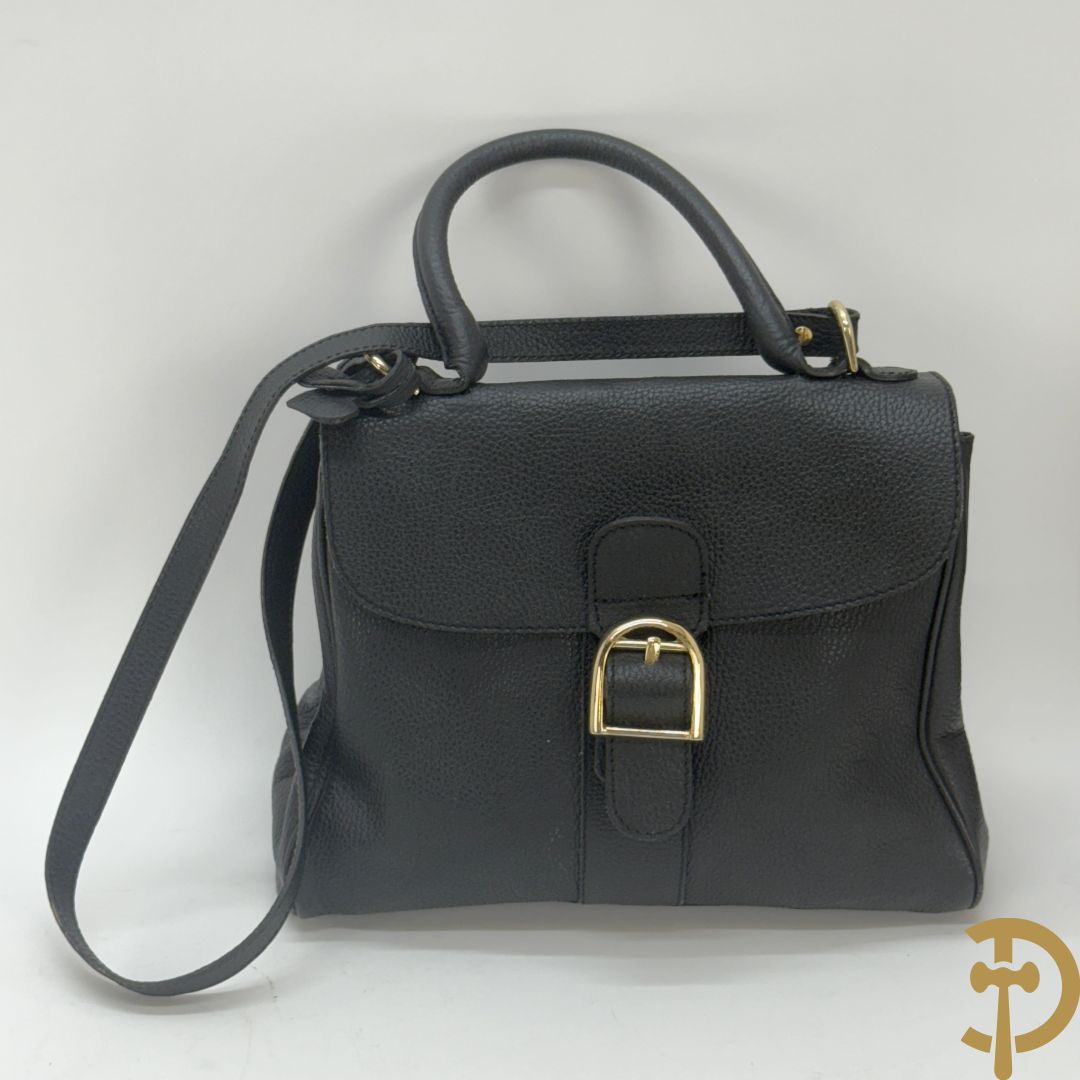 Zwarte en cognackleurige replica Delvaux handtassen