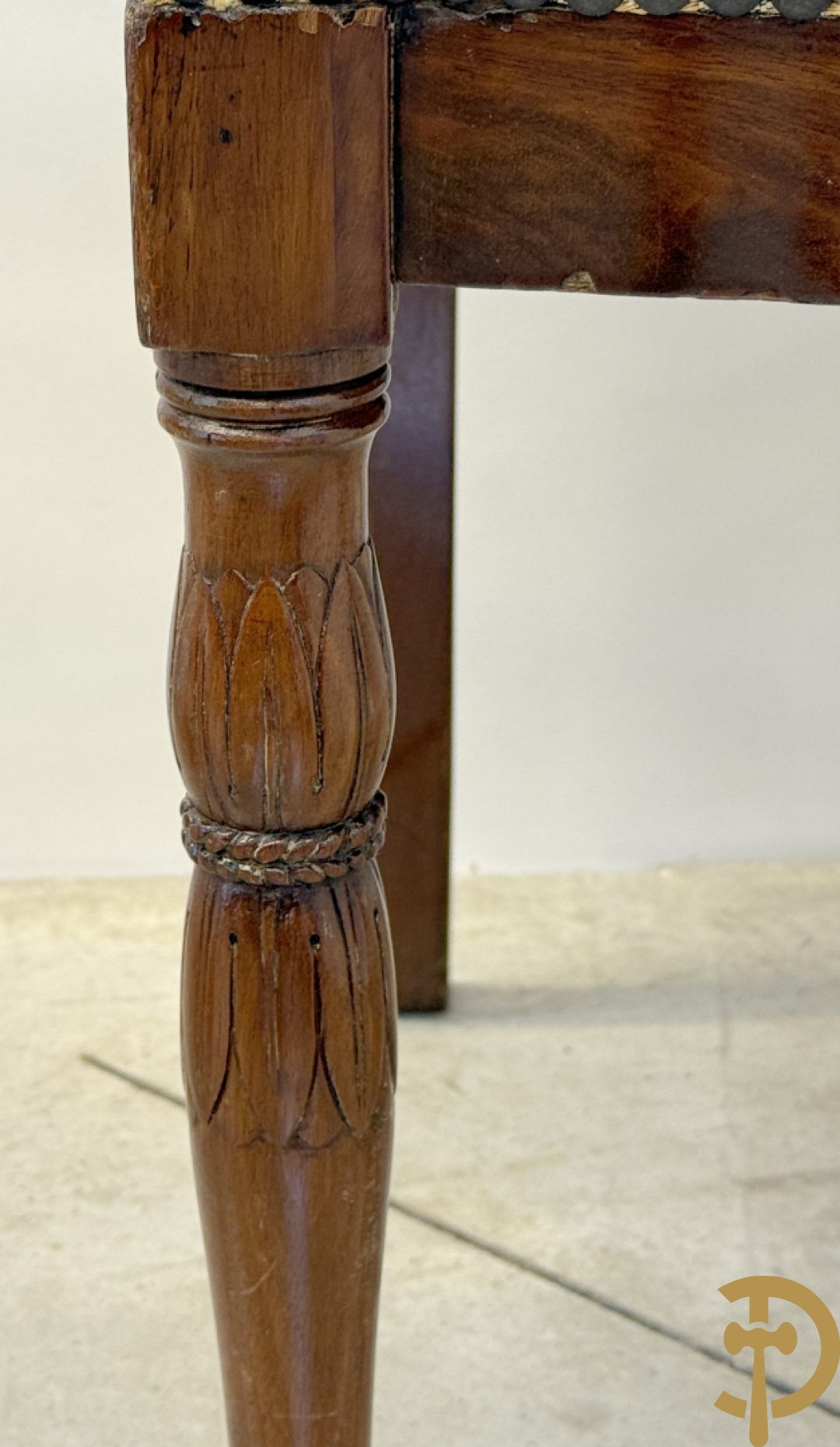 Tien mahoniehouten Charles X stoelen