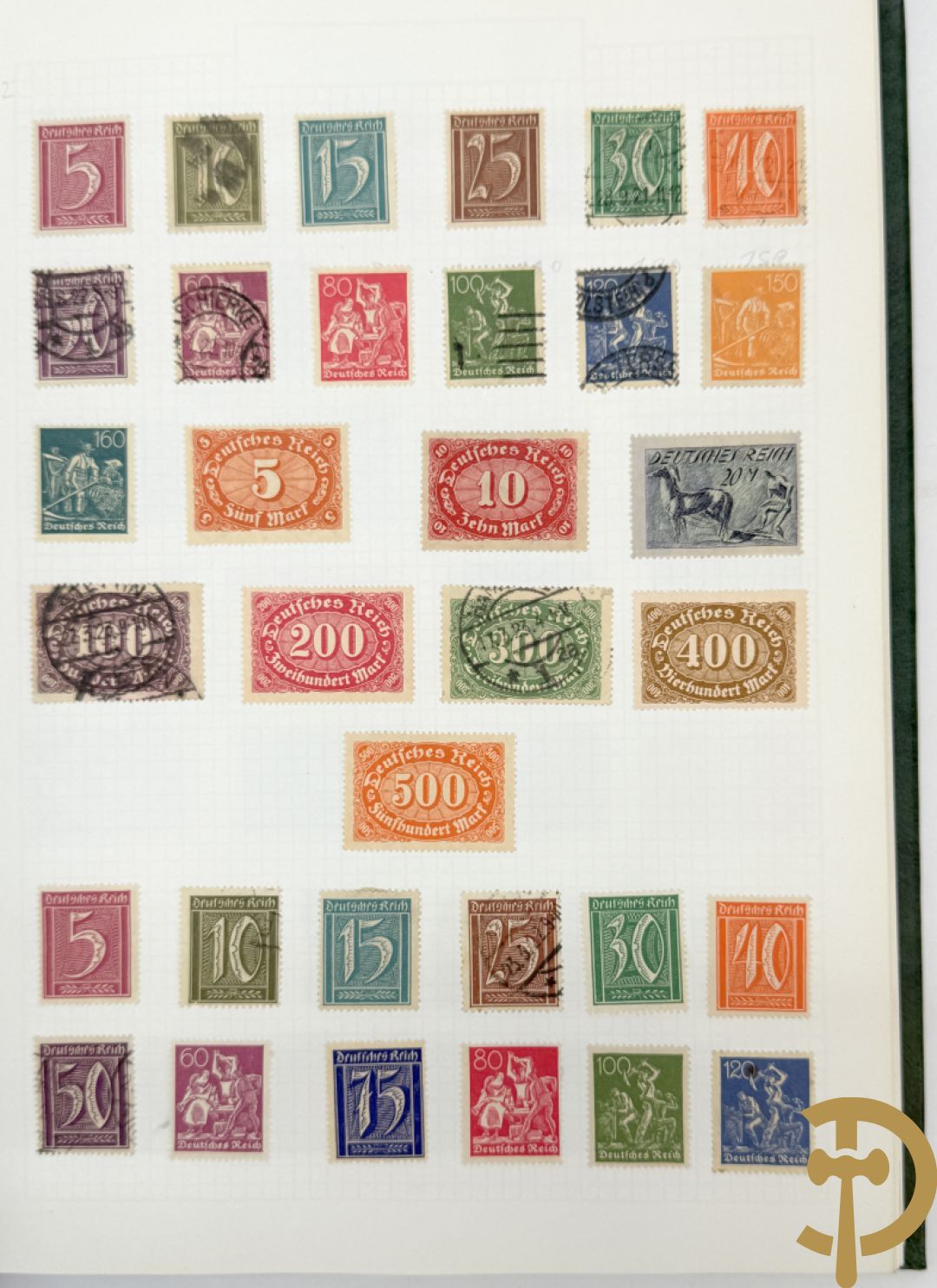 10 postzegelalbums van o.a. Duitsland, Congo, België, ... - Heel divers met veel zeldzame zegels