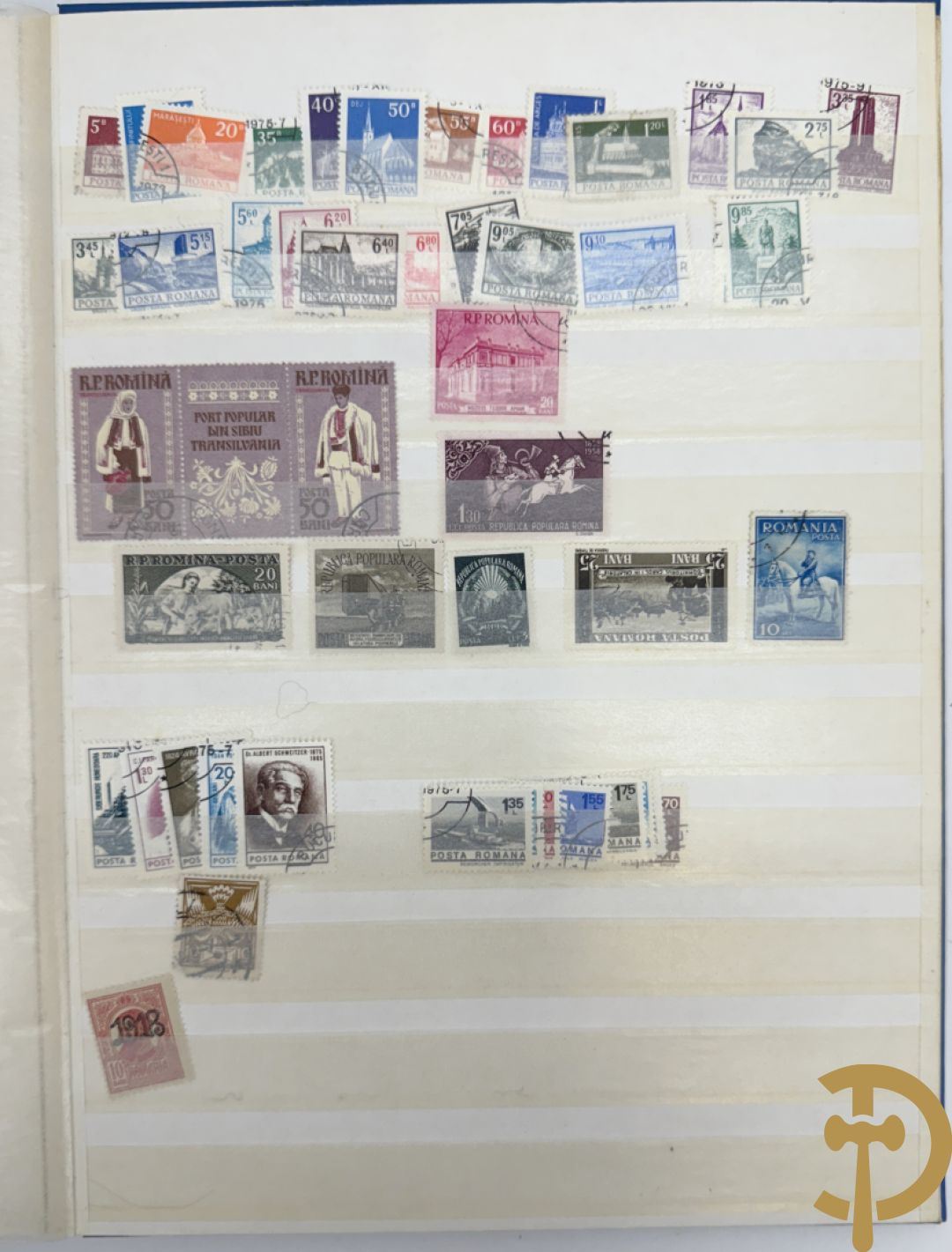 10 postzegelalbums van o.a. Duitsland, Congo, België, ... - Heel divers met veel zeldzame zegels