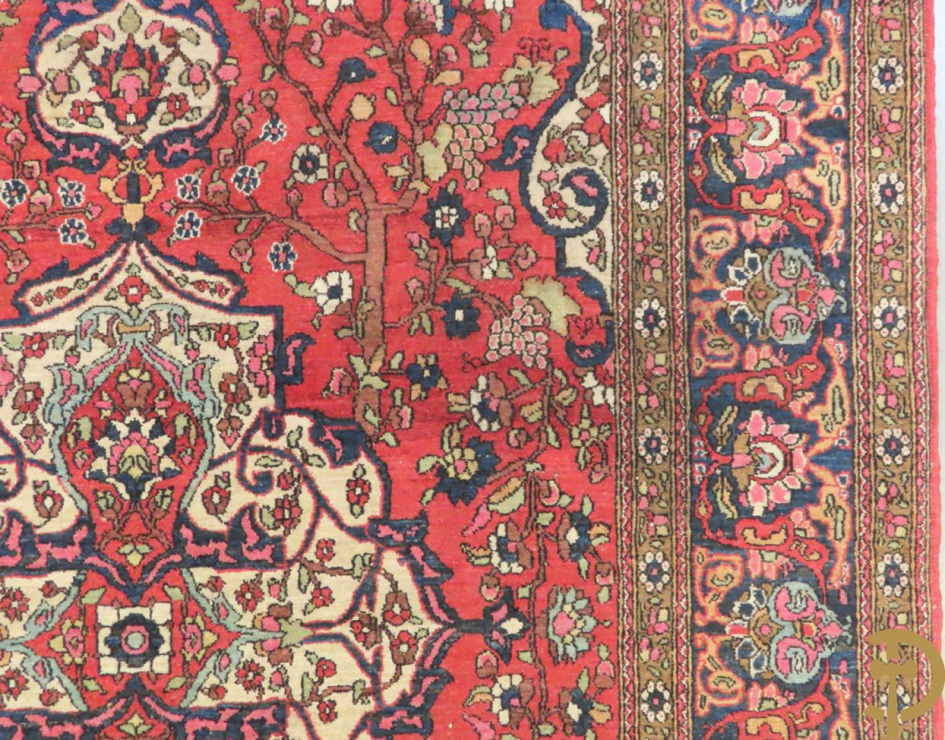 Perzisch handgeknoopt tapijt Ispahan, vroeg 20e