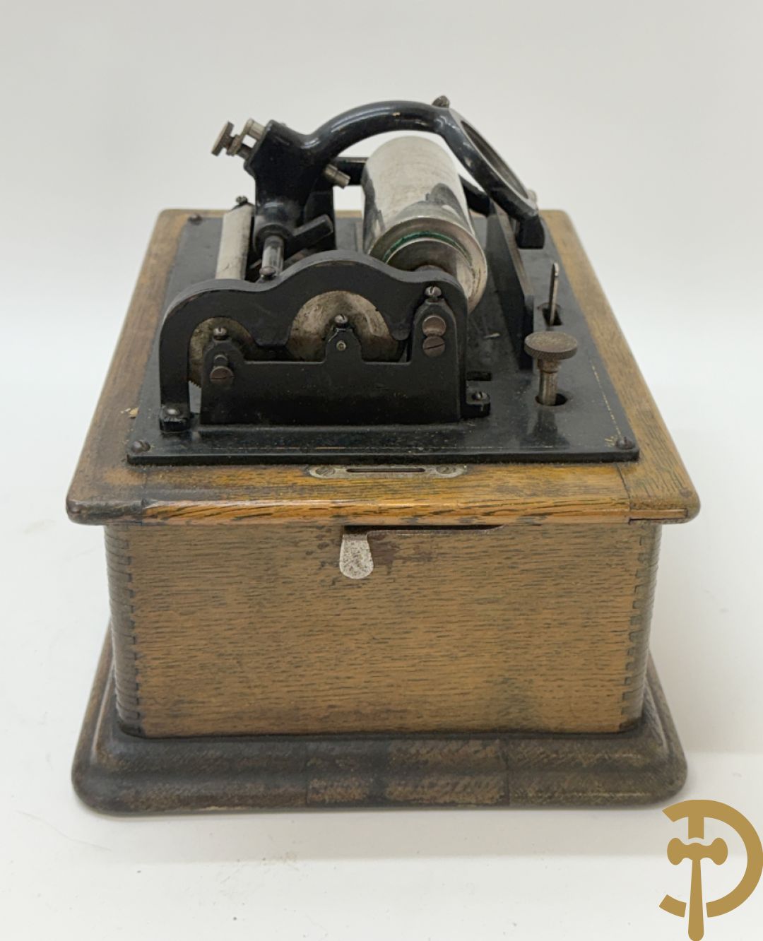 Edison Standard fonograaf met 2 hoorns en rollen (zonder naald)