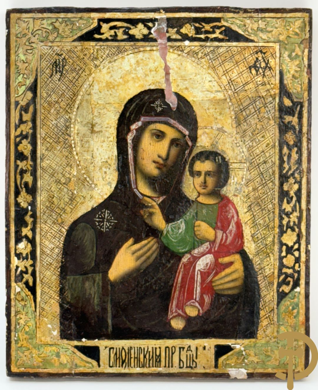 Russische ikoon Madonna met kind