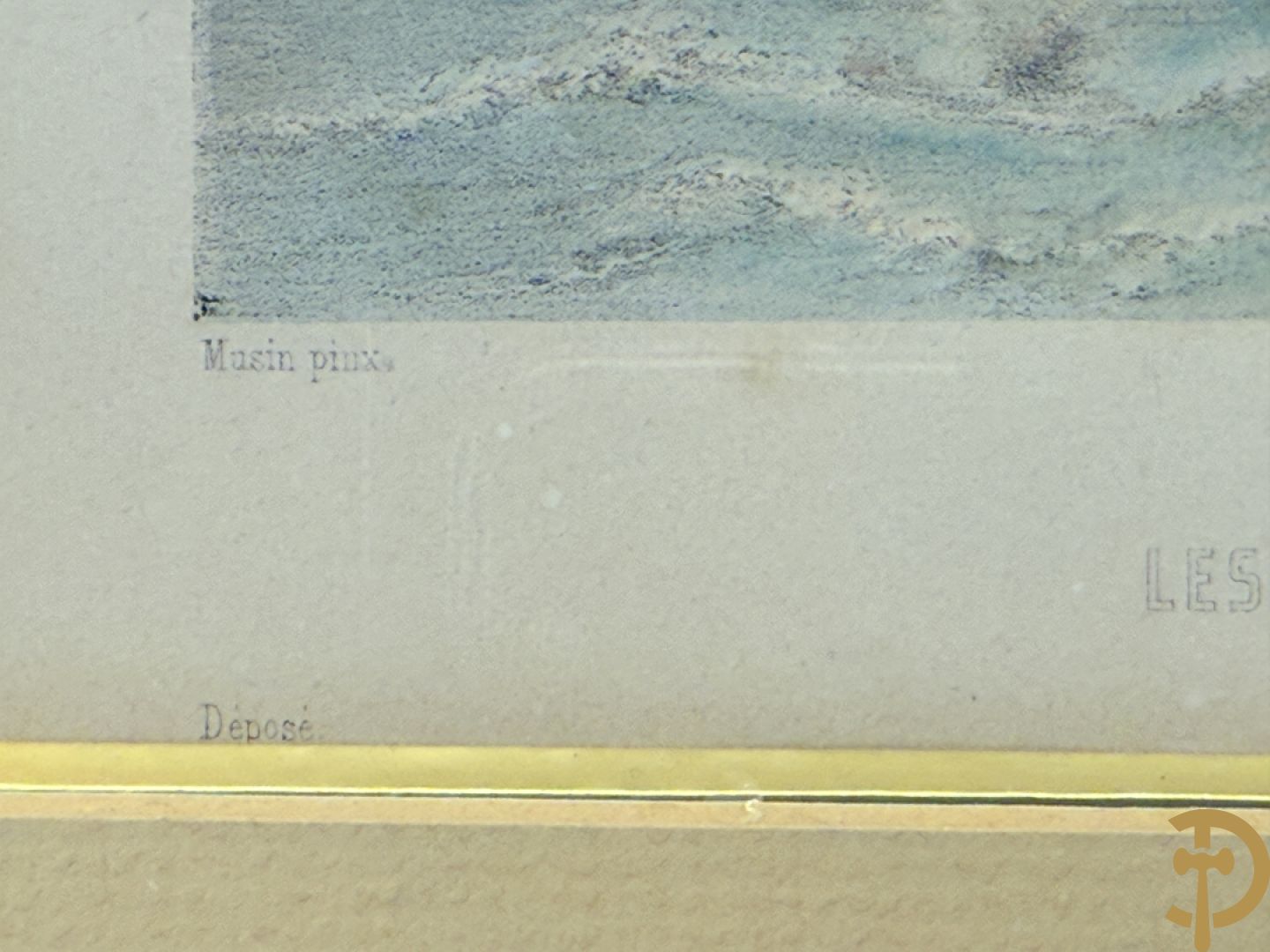 BORREMANS H. (4 stuks) en BUFFA (2 stuks) en CARSE (1 stuk) van - Zeven ingekleurde gravures van Oostende met o.a. Kursaal, vuurtoren, station en pier