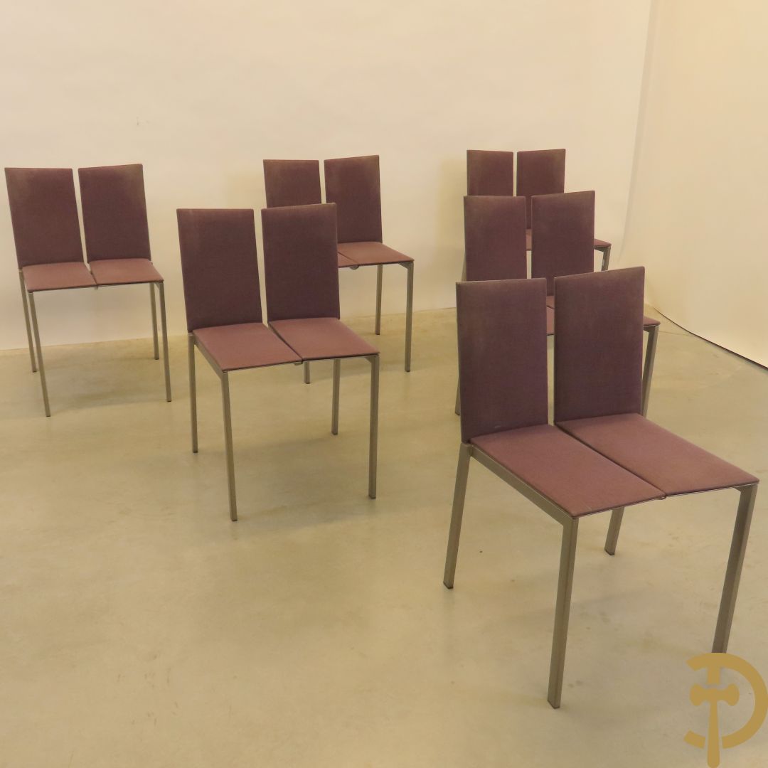 Set van zes design stoelen 