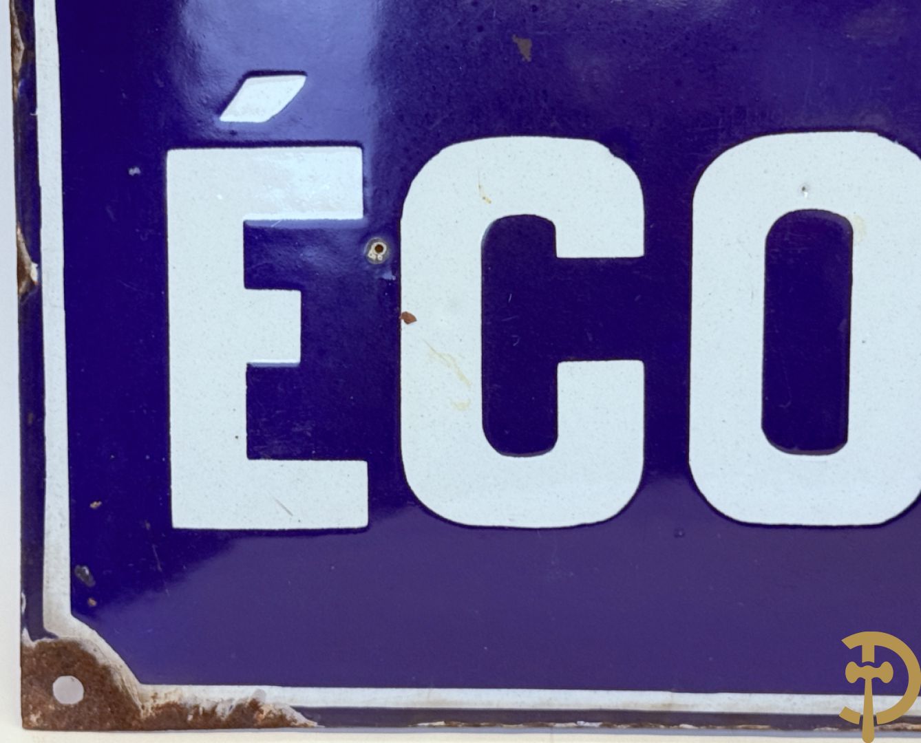 Twee antieke email straatnaam borden + metalen straatnaambord