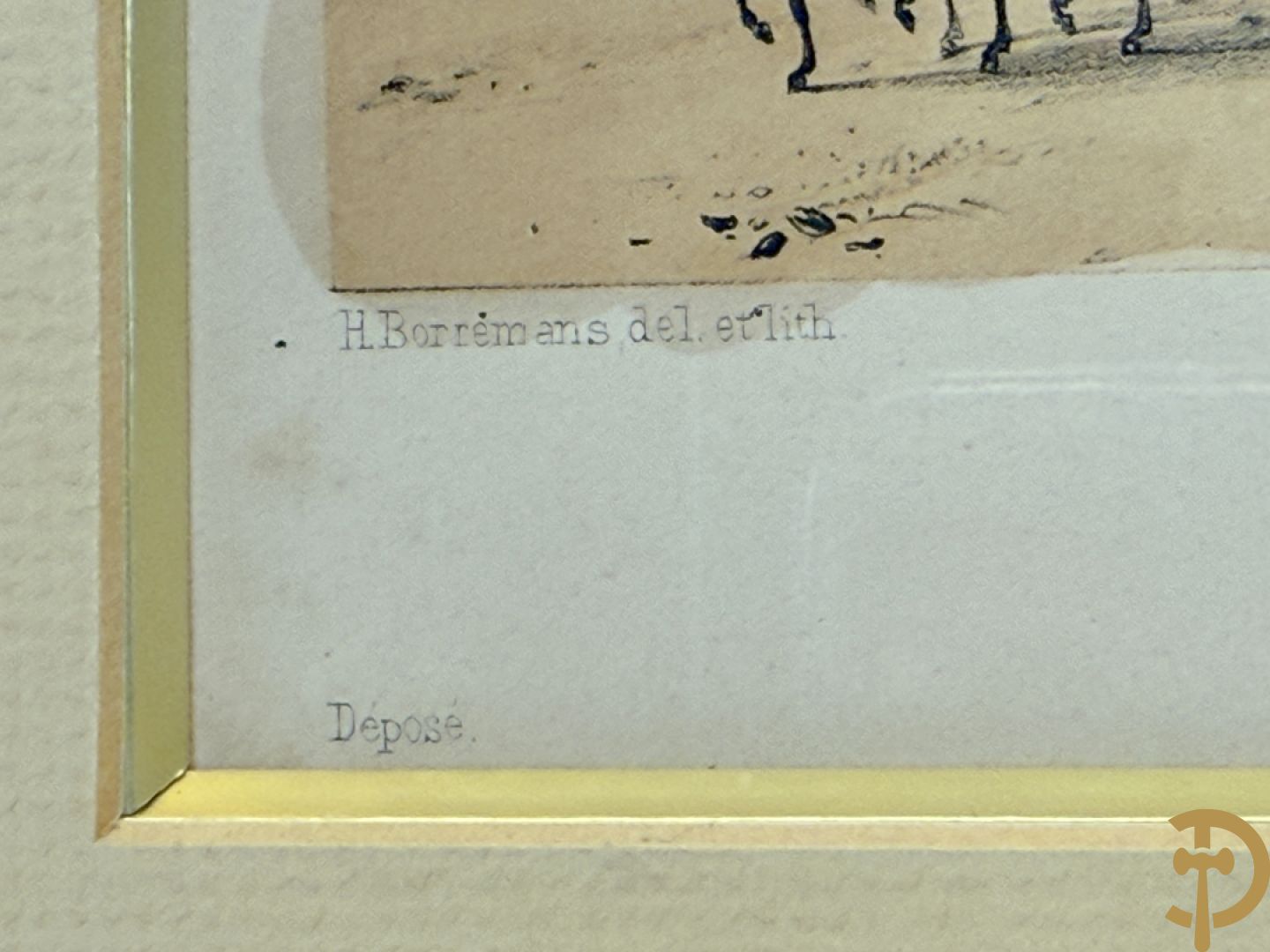 BORREMANS H. (4 stuks) en BUFFA (2 stuks) en CARSE (1 stuk) van - Zeven ingekleurde gravures van Oostende met o.a. Kursaal, vuurtoren, station en pier