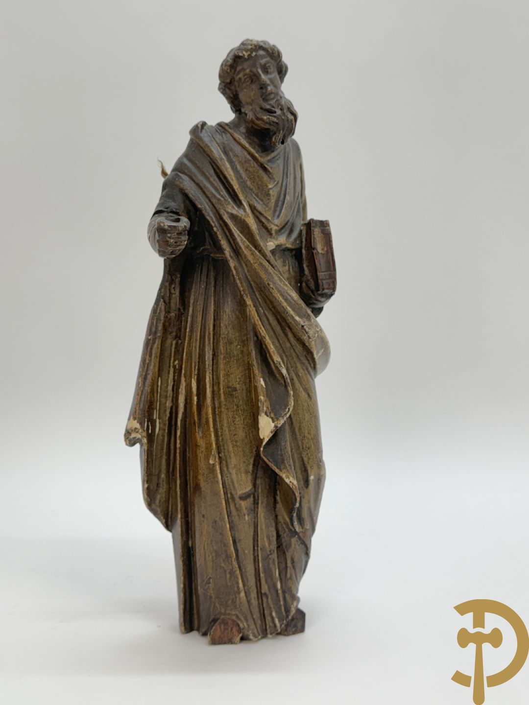 Paar houtsculpturen van evangelisten