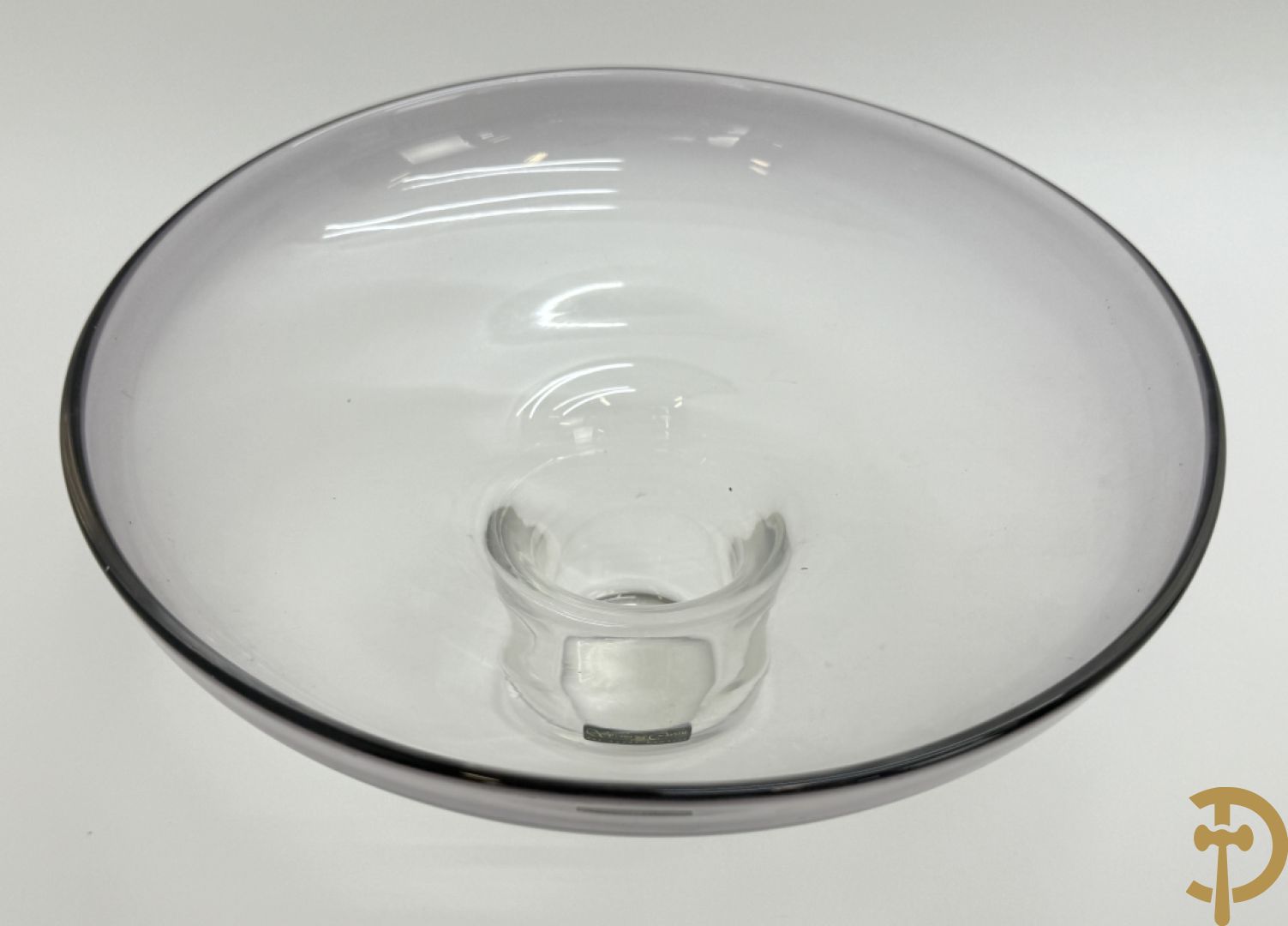 Helder glazen coupe, Collard A., nummer 6 1995, Studio Kristal van Val-Saint-Lambert