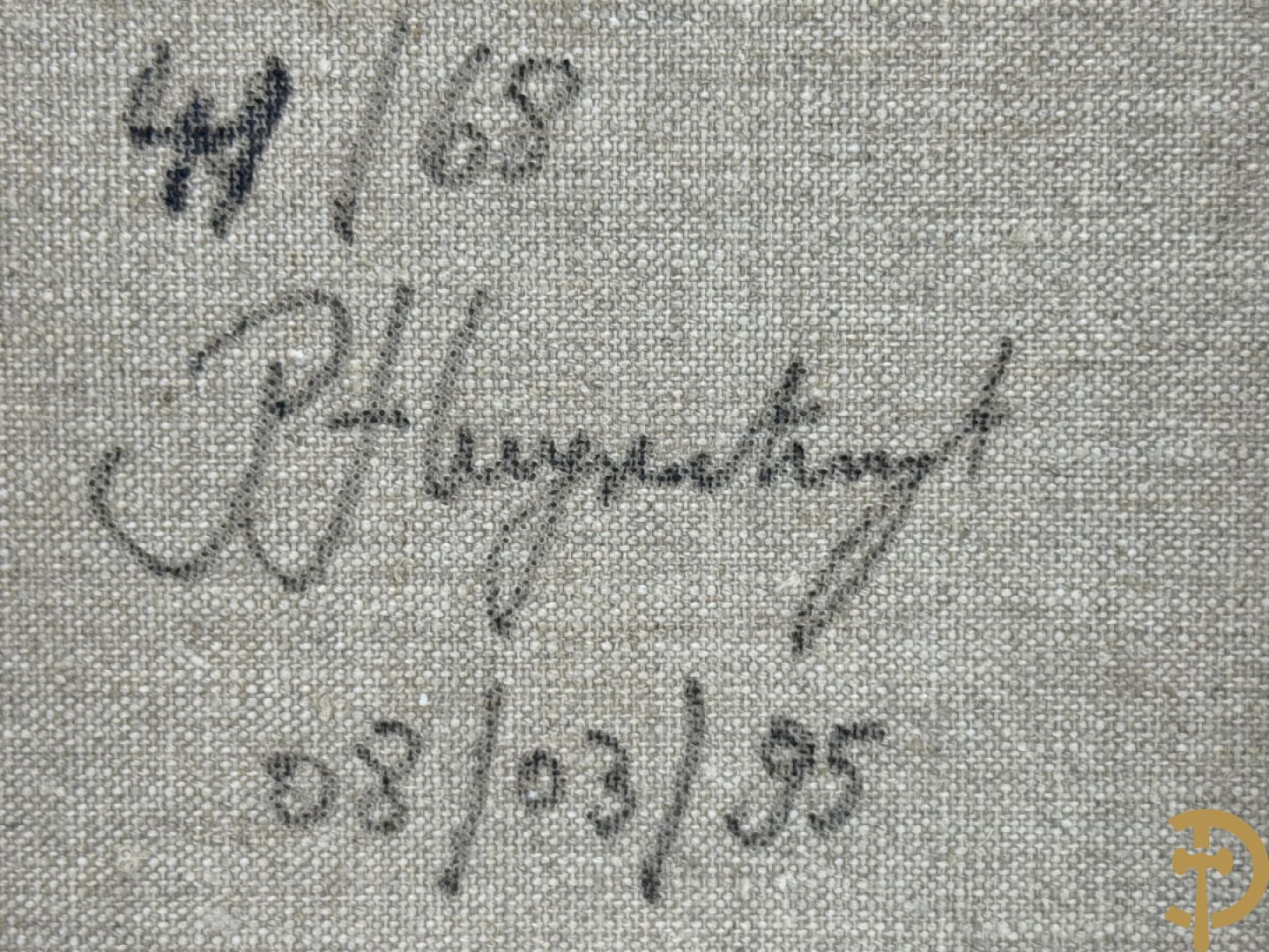 HUYSENTRUYT P. getekend verso en gedateerd 08/03/
