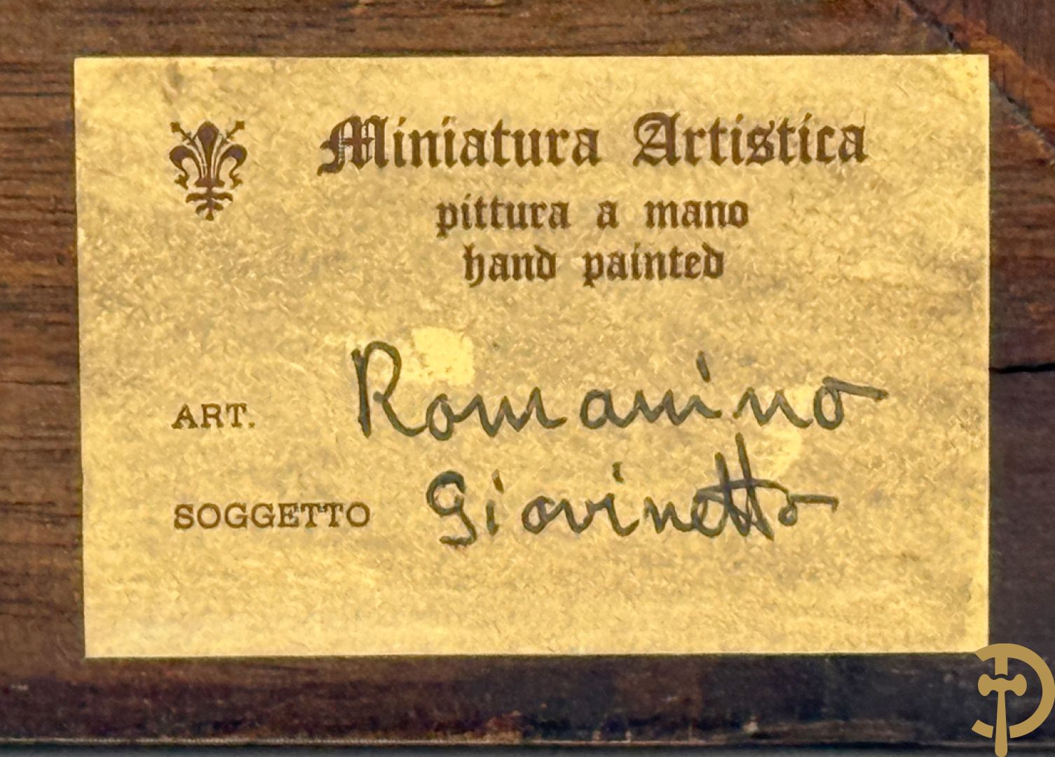 ROMANINO Giovinetto gemerkt verso 
