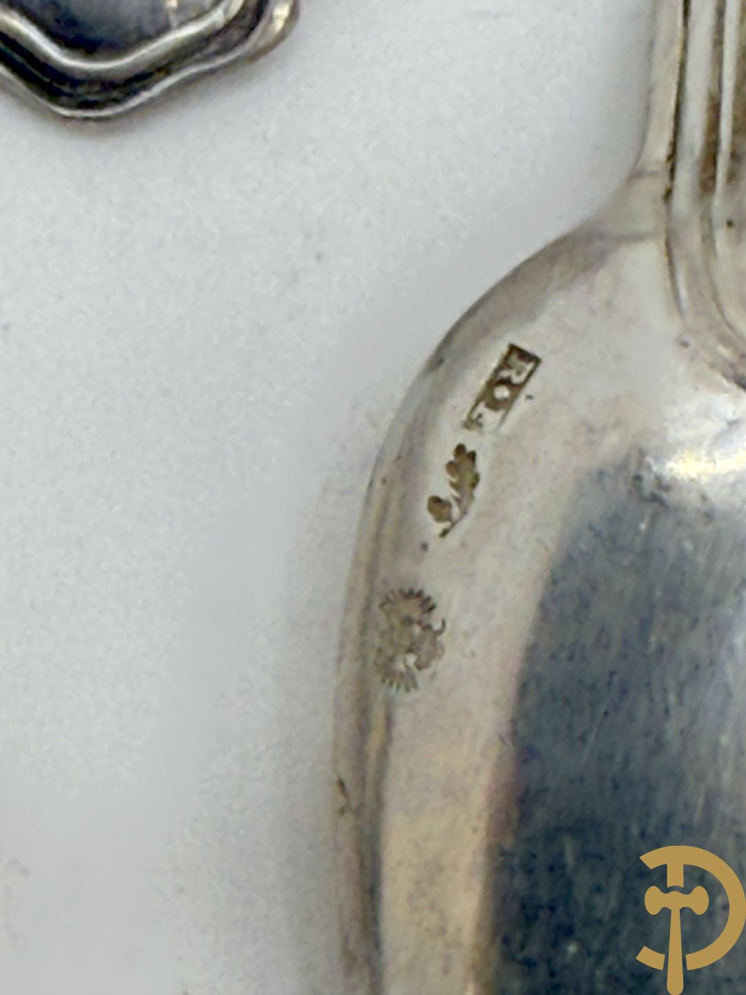 11 massief zilveren ijslepels + 6 koffielepels in massief zilver
