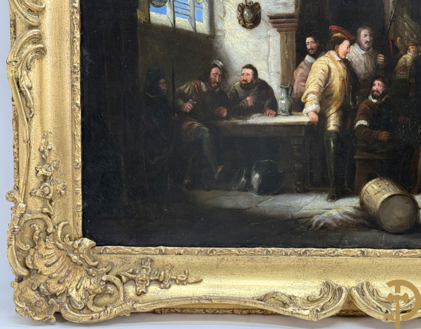 Onleesbaar getekend rechts onder Vlaamse school 