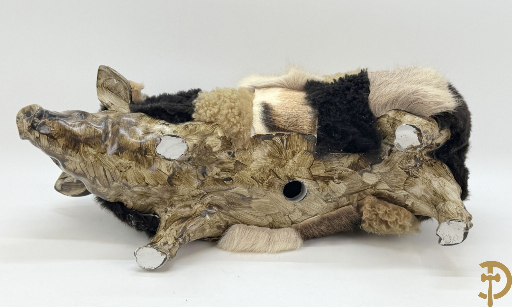 Polyester varken met wol