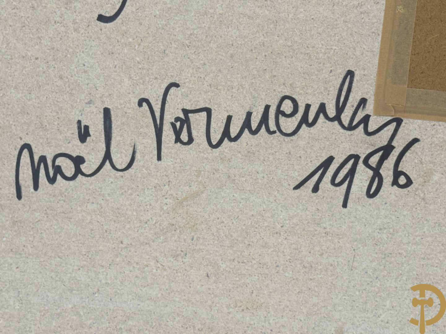 VERMEULEN Noël getekend verso en gedateerd 1986 