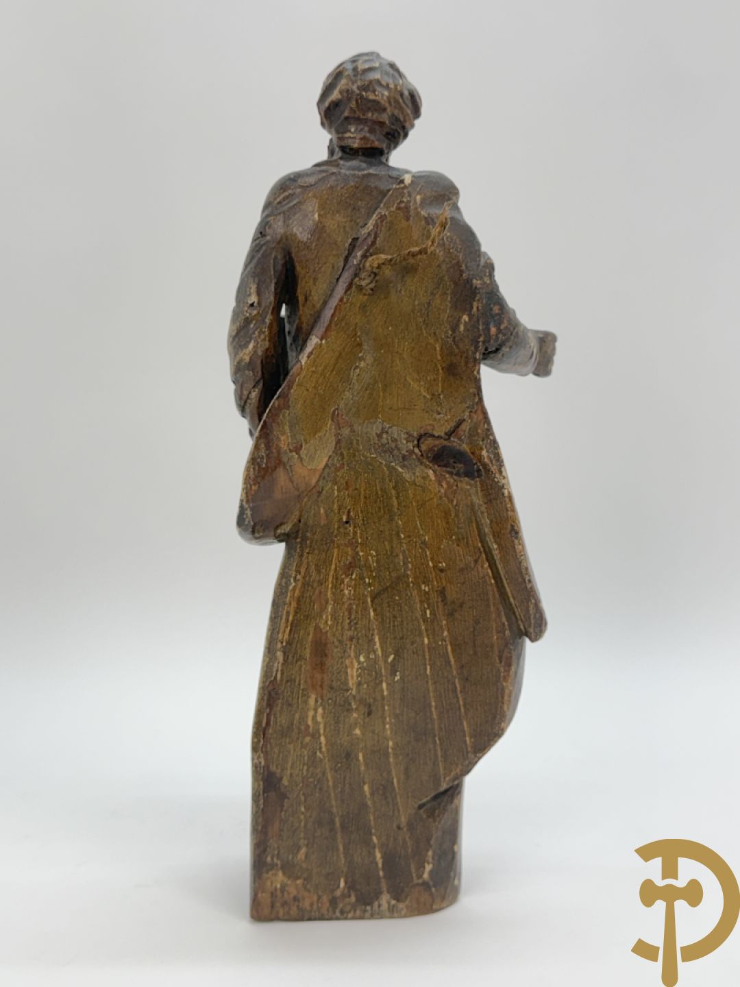 Paar houtsculpturen van evangelisten