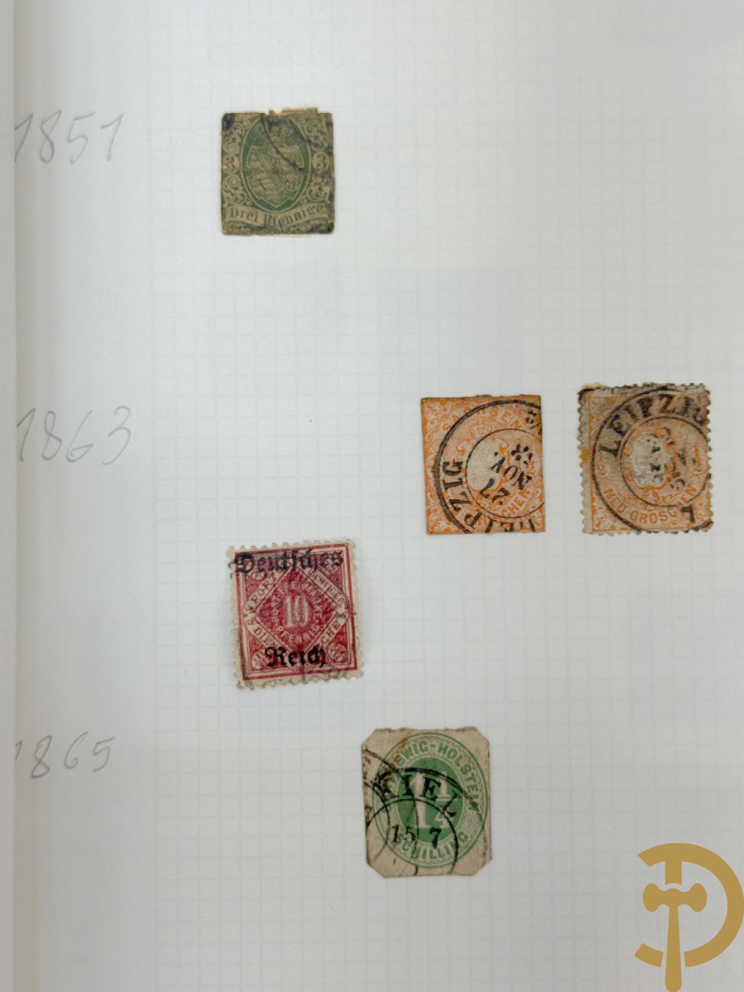 10 postzegelalbums van o.a. Duitsland, Congo, België, ... - Heel divers met veel zeldzame zegels