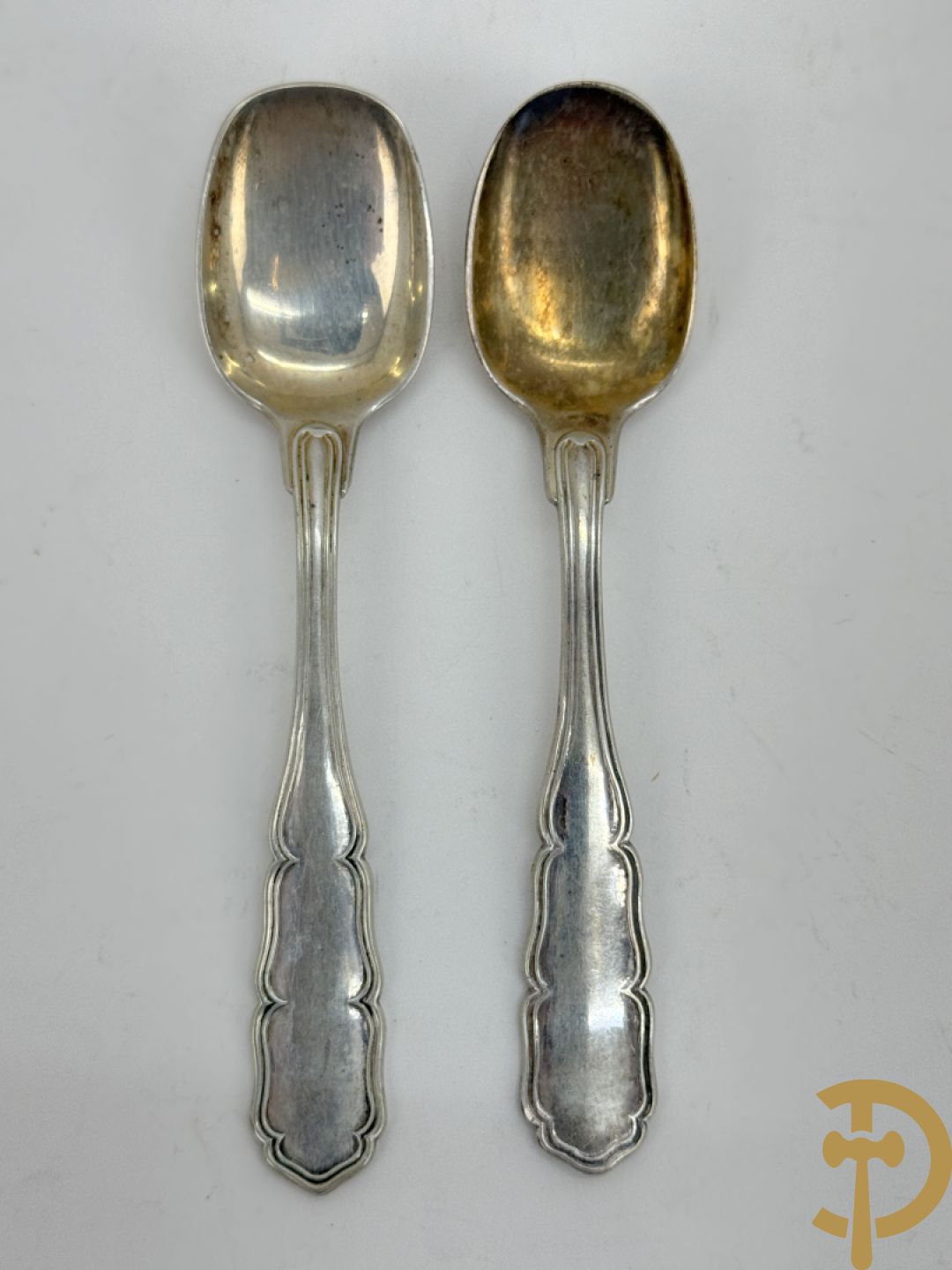 11 massief zilveren ijslepels + 6 koffielepels in massief zilver