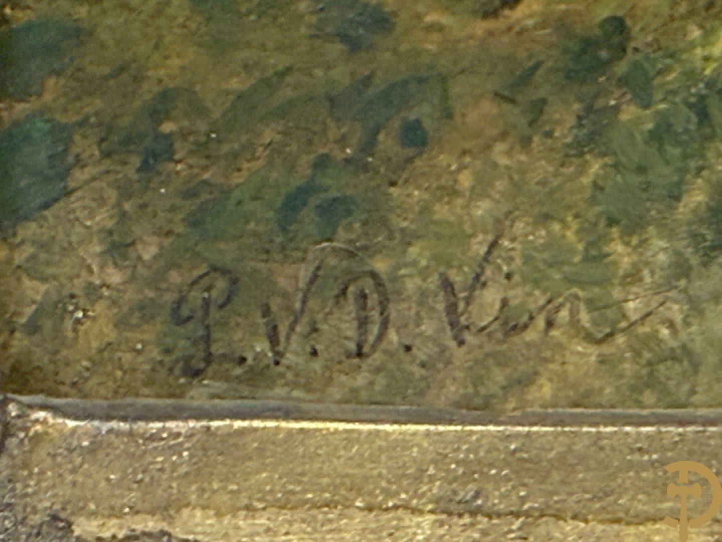 VAN DER VIN P. (van)  P.V.D. VIN getekend 