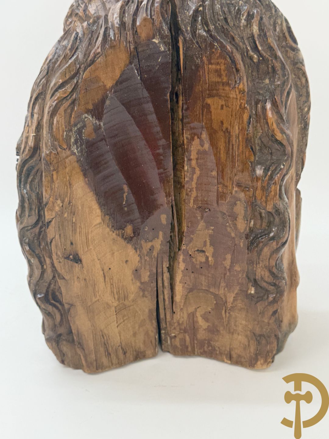 Houtsculptuur Madonna met kind