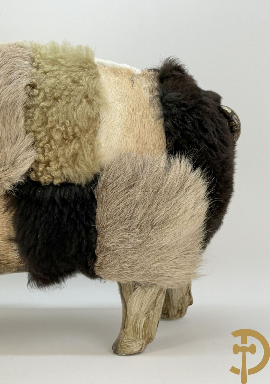 Polyester varken met wol